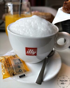 Cappuccino du restaurant italien Papa Joe à Cernay dans le Haut-Rhin en Alsace
